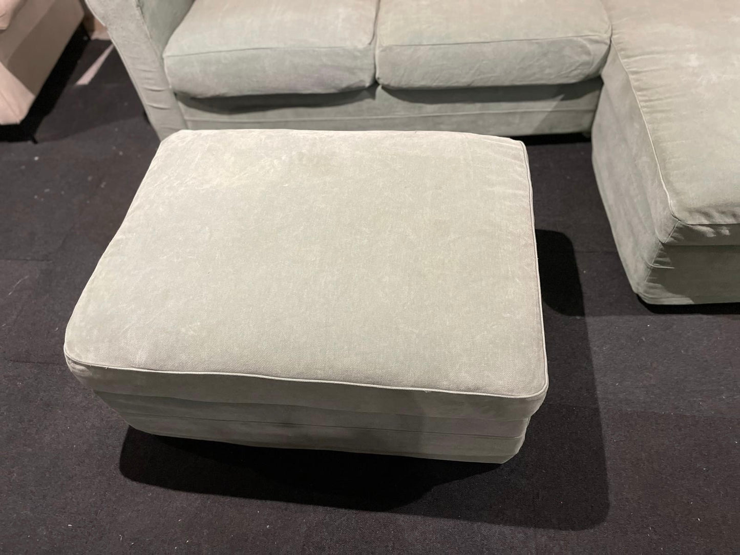 Corner Sofa Set w/ Storage - Peppermint Green