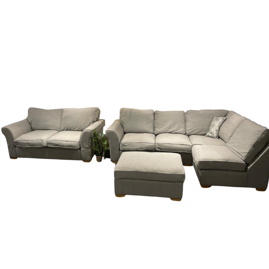 Corner Sofa Set - Grey